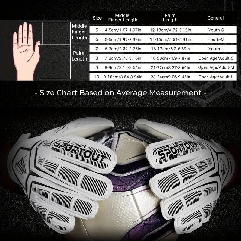 Goalkeeper Gloves with Finger Protection - Image 3